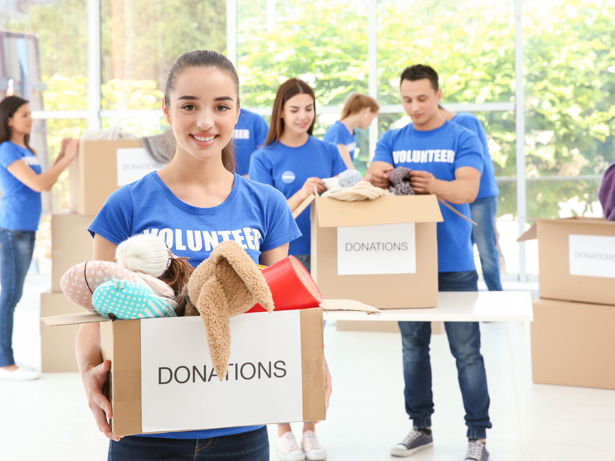 Photo of ASuperior Contact Center team volunteering at a philanthropy event